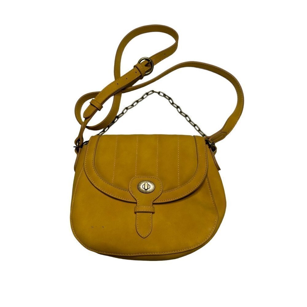 Universal Thread mustard yellow saddle cross body bag